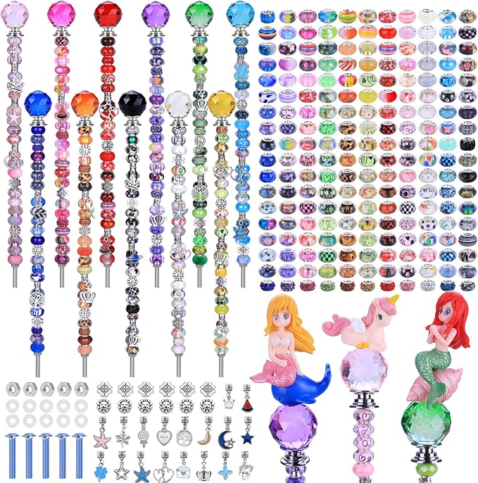 Decorative Garden Stakes DIY Kit, 238 Pieces, Multicolor Lighted Globe Set