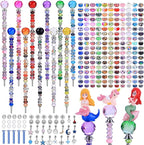 Decorative Garden Stakes DIY Kit, 238 Pieces, Multicolor Lighted Globe Set