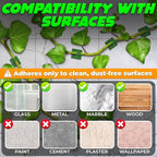 Plant Wall Clips for Climbing Plants 110 Pcs - Pothos Plant Climber Support, Large, Medium, Small Sizes Wall Clips for Support, Strong Self-Adhesive, For Indoor Plants, Cable Management & Plant Holder