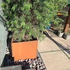 Corten Steel Planter Metal Square Planter 28 Inch Corten Planter Box Tall Cube Rustic Steel Planters for Outdoor Commercial Residential Garden Patio and Backyard