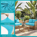Cushion Covers, 12-Pack Stretch Sky Blue Outdoor Sofa Slipcovers