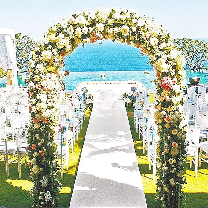 Arbor Black Metal Garden Arch with Two Size Options