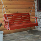 Highwood Weatherly Porch Swing 5 Feet, Rustic Red