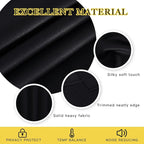 NICETOWN Blackout Curtain Panel 90" Long for Living Room - Light Reducing Thermal Insulated Solid Grommet Blackout Curtain Window Curtain Drape for Hall/Villa (1 Panel, W66 x L90, Black)