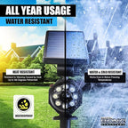 Bell+Howell Bionic Spotlight Original LED Solar Outdoor Lights with Motion Sensor Super Bright Outdoor Solar Lights Waterproof Landscape Lighting for Yard, Garden Outdoor Lighting As Seen On TV