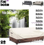 Sofa Cover for 3-Seater Patio Couch, 600D Waterproof Oxford