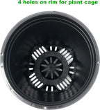 Wholesale Nursery Pot in Bulk 30-Pack 3 Gallon 9.5 Inch Black Plastic Planters for Outdoor Indoor Plants Gardening Flower Pots with Drainage Holes