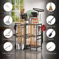Storage Rack Garden Tool Organizer, Carbon Steel, Holds 70 Long-Handled Tools