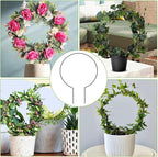2 Pack Round Plant Trellis for Indoor Potted Plants, Acrylic Small Trellis for Climbing Plants Indoor Outdoor Plant Support for Hoya Pothos Vine Ivy Monstera Flower Philodendrons Dischidia