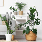 32.6in Plant Trellis for Climbing Plants Indoor, Expandable Large Metal Trellis for Potted Plants, Heavy-Duty Tall Pothos Plant Climber Support for Ivy Pothos Hoya Monstera, 4P