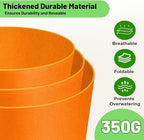 10 Gallon Fabric Grow Bags 5-Pack, 350G Heavy Duty Nonwoven Plant Pots with Handles, Breathable Root Pruning Containers for Vegetables Flowers Indoor Outdoor Gardening