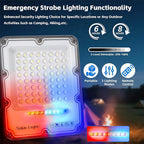 100W Solar Flood Light Outdoor Waterproof, 24000LM 6500K LED Solar Street Light with Remote, Dusk to Dawn Solar-Powered Lamp, Split Type Security Lighting with 13FT Cable for Parking Lot Yard Garage