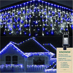 String Lights 400 LED 33ft Blue and White Outdoor Christmas Lights
