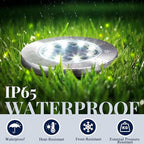 SOLPEX Solar Lights Outdoor Waterproof, 8 Pack Solar Ground Lights, Solar Garden Lights Landscape Lighting for Pathway Driveway Patio Backyard Walkway (Cool White)