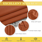 NICETOWN Blackout Bedroom Curtain 72 inches Long - Grommet Sound Reducing Window Treatment Privacy Drape Room Darkening Light Blocking for Living Room (Burnt Orange, 1 Panel, W52 x L72)