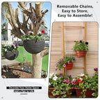garini 3 Pack, 23 Inch Hanging Baskets Chain, Hanging Chains with Hooks Flower Pot Chain Replacement Plant Hangers for Planters, Bird Feeders and Lanterns(Silver)…
