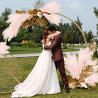 Artificial Pampas Grass Stems, 8 Pack, 35 Inch Pink Silk Plumes