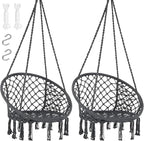 SUNCREAT Hammock Chair Hanging Macrame Swing by SUNCREAT