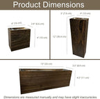 LaLaGreen Wood Planter Box for Plants (8 Pack) Wooden Wall Hanging Planters for Indoor Plant Holder Vase for Dried Flowers, Modern Country Rustic Wall Decor Living Room Bedroom Office Home Garden