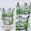 Trellis Obelisk Plant Support, Black Iron, 18.5 x 22.9 Inch