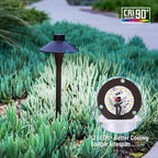 LEONLITE Update 5CCT Low Voltage Pathway Lights, 12-24V LED Landscape Path Light, 1800/2700/3000/4000/5000K, CRI90, IP65 Waterproof Landscape Lighting, Aluminum Housing, Oil Rubbed Bronze, Pack of 6