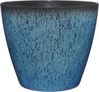 Classic Home and Garden Premiere Collection Planter, Vogue 8", Indigo