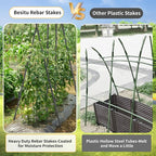 Rebar Stakes 36 inches 16-Pack Concrete Form Stakes Straight 3/8" Diameter - Image 5