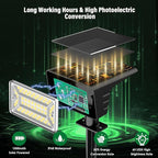 Solar Spot Lights Outdoor with 60 LED & Auto On/Off, 6 Pack Solar Lights Outdoor Waterproof IP68 with 3 Lighting Modes, 2-in-1 Solars Landscape Light for Outside, Garden, Yard(Warm White)