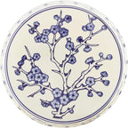 JONATHAN Y TBL1027A Lucky Coins 16" Chinese Ceramic Drum Indoor/Outdoor Garden Stool Bohemian, Coastal, Classic, Cottage, French Country, Patio, Garden Room, Bathroom, Living Room, Blue/White