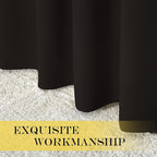 NICETOWN Blackout Drapery Curtain Panel 90 inches Long - Window Treatment Thermal Insulated Grommet Blackout Curtain/Drape for Bedroom Living Room (Toffee Brown, 1 Panel, 46 by 90 inches)