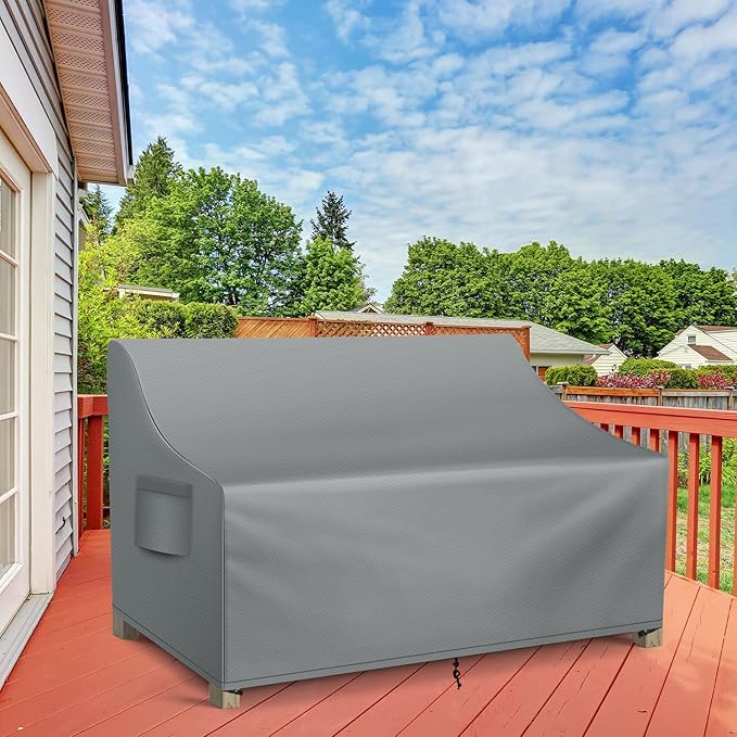WLEAFJ Patio Sofa Cover Waterproof, 2-Seater Patio Loveseat Cover, Heavy Duty - Image 7