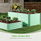 Land Guard 6×3×2ft Galvanized Raised Garden Bed, Planter Boxes Outdoor, Raised Garden Beds Outdoor for Vegetables, Flowers, Herbs, 269 Gallons, Lime Green…