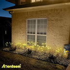 Anordsem Solar Garden Lights Outdoor: 8 Removable PVC Water Drop Light Head 4 Pack - Waterproof Garden Decoration for Yard Patio - Gardening Gifts for Homeowners Gardeners