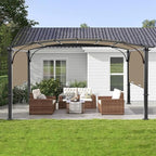 Pergola Canopy Replacement Cover for Lowe's Allen + Roth 10x10 Ft Freestanding Pergola, 200" x 103" Shade Cover, Compatible with Model #L-PG152PST-B,Cover Only (Khaki)