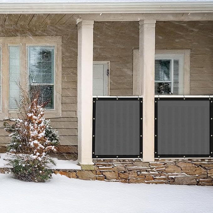 UPGRADE Fence Privacy Screen 6' x 50' Fence Commercial Shade Cover with Brass Grommets Heavy Duty Perfect for Outdoor Back Yard-Dark Grey, Customizable