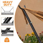 PNAEUT Double Hammocks with Stand for Outside, Portable Space Saving Heavy-Duty Steel Stand for Indoor Outdoor Patio (Mayan Desert)
