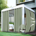 HolidayIdeas Gazebo Curtains Outdoor Waterproof 4 Panels-Windproof Weatherproof by HolidayIdeas