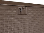 Amazon Basics Outdoor Storage Deck Box, Lockable, Weather-Resistant, 99 Gallon, Brown, for Patio Cushions, Gardening Tools, Pool Accessories