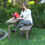 LIFETIME 60054 Convertible Bench / Table, Faux Wood Construction