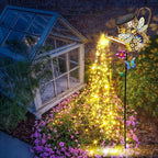Solar Watering Can with Lights Outdoor Garden, 41in Large Bee Garden Stake Lights, Waterproof Decoration for Yard Lawn Pathway, Gifts for Mom Grandma Women Birthday Gardening Gift