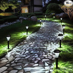 GIGALUMI 16 Pack Solar Lights Outdoor Waterproof, Outdoor Solar Lights for Yard, Solar Garden Lights, Yard Decorations Outdoor for Pathway, Patio, Garden, Driveway, Lawn, and Landscape(Cold White)