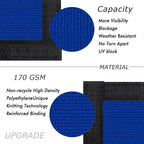 UPGRADE Privacy Screen 4' x 50' Fence Commercial Shade Cover with Brass Grommets Heavy Duty Perfect for Outdoor Back Yard, Blue, Customizable