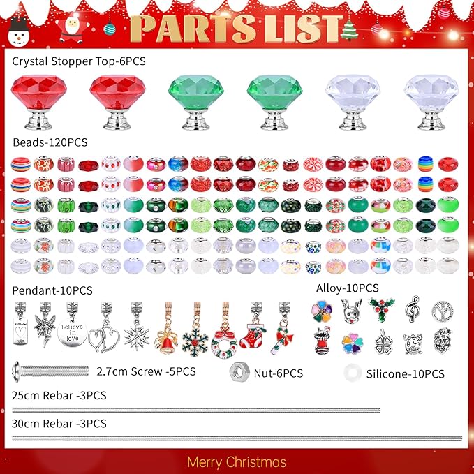 Decorative Garden Stakes with Fantasy Wand Design in Red, Green and White