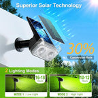 LETMY New Upgrade Solar Spot Lights Outdoor Waterproof with Bigger LED, 6 Pack Auto ON/Off Solar Lights Outdoor, 2-in-1 Wall Lights & 2 Modes Landscape Spotlights for Tree Yard Pathway Garden Decor