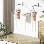 Hanging Plant Brackets 10 Inch - 2 Pack Plant Hanger for Hanging Plants, Plant Hook for Hanging Bird Feeders, Flower Baskets, Wind Chimes, Lanterns, Indoor or Outdoor.