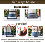 LaLaGreen Wall Planters for Indoor Plants (13-Piece Set) Small Wall-Mounted Vertical Plant Holder, Large Wooden Floating Shelves Decorative Wood Display for Kitchen, Bathroom, Living Room, Home Decor