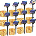 12 Pack Solar String Lights Outdoor, Total 960LED 396FT Solar Fairy Twinkle Lights Outdoor Waterproof 8 Modes Copper Wire Solar Lights for Outside Garden Patio Tree Christmas Wedding Party Decor