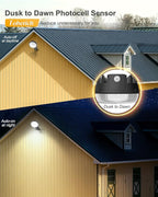LED Barn Light, 150W 20000LM Yard Area Lights Dusk to Dawn Outdoor Lighting with Upgraded Photocell 6500K Adjustable Angle Daylight IP66 Waterproof Street Lights for Security/Farmhouse/Garage