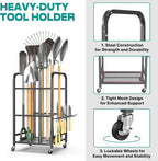 EVERHANGER Garden Tool Organizer and Storage, Yard Tool Stand Garage Tool - Image 4