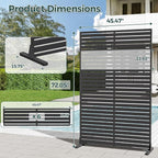 Privacy Fence Screen Outdoor Freestanding Privacy Panel, Room/Garden Divider - Image 4